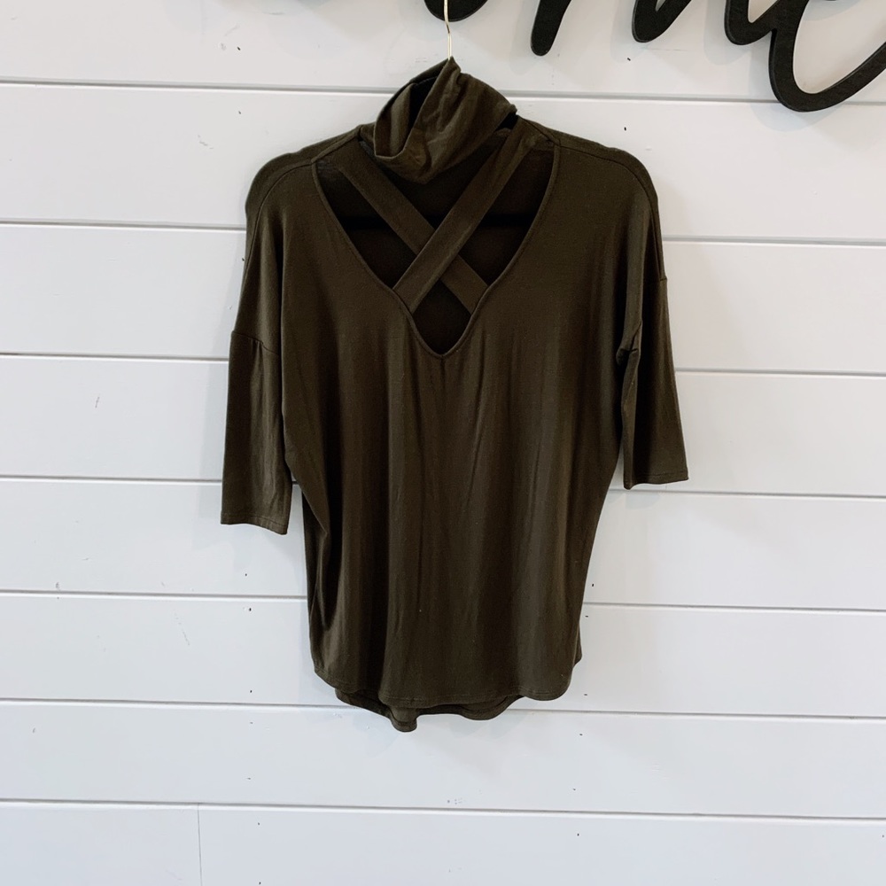 Express Dark green top